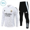 Real Madrid Sweat d'Entraînement Quarter-Zip 2024-25 Blanche Pour Enfant